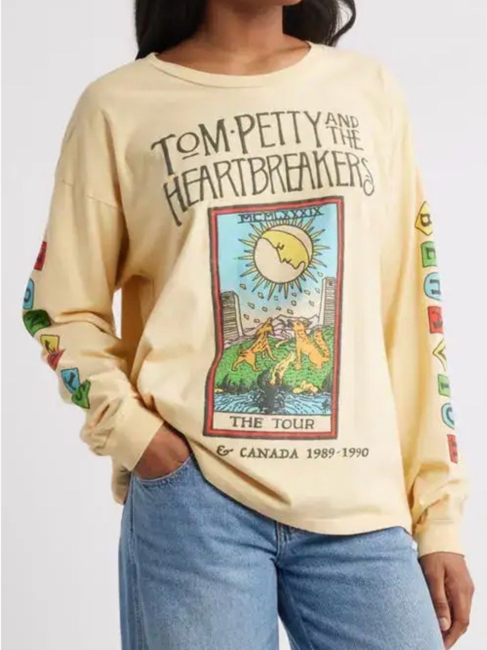 Daydreamer yellow Tom Petty & The Heartbreakers Graphic Long Sleeve Tee